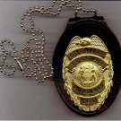 NYPD-Style School Safety Teardrop Badge Cut-Out Neck Hanger (Badge Not Included)