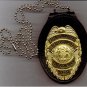 NYPD-Style School Safety Teardrop Badge Cut-Out Neck Hanger (Badge Not Included)