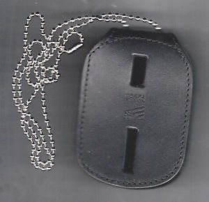 Generic Rectangle Police/Fire Badge Belt Clip/Neck Hanger (Badges Not Included)