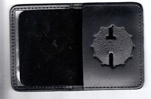 Generic Starburst Style Police/Fire Badge Cut-Out Wallet (badge NOT included)