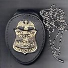 Paterson Police (NJ) New Detective Badge Neck Hanger w/chain (Badge Not Included Paterson Police (NJ) New Detective Badge Neck Hanger w/chain (Badge Not Included