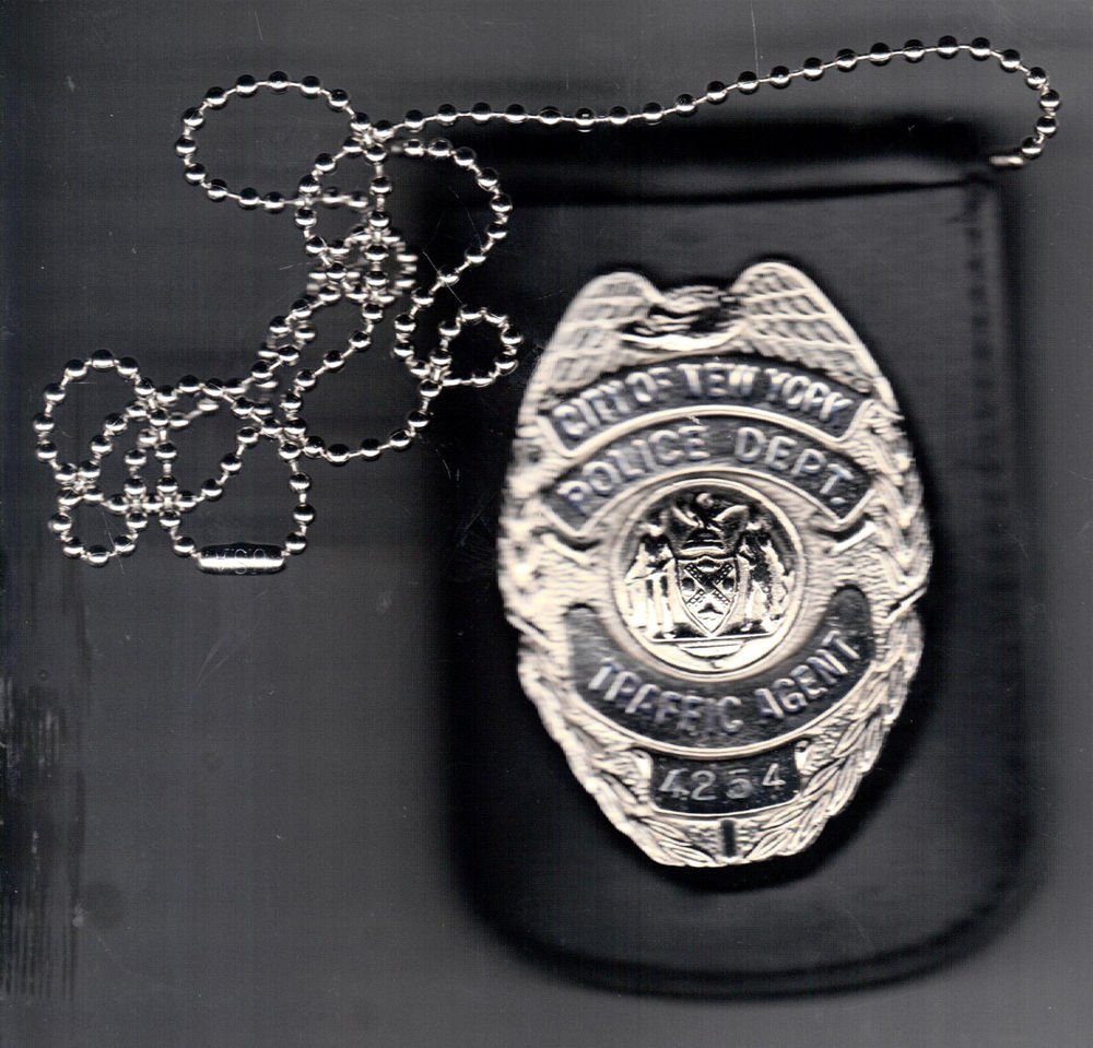 NYPDStyle Traffic Agent Shield/ID Card Neck Holder (Badge/ID Card Not