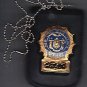 NYS Senior Court Officer Shield/ID Neck Hanger with Chain - (Badge Not Included)