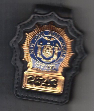 New York State Senior Court Officer Cut-Out Belt Clip - (Badge Not ...