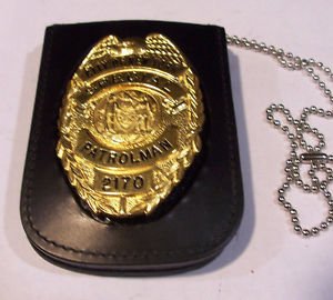 NYPD-Style School Safety Shield/ID Card Neck Holder (Badge/ID Card Not Included)