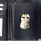 Paterson Police Badge Cut-Out holds ID's/Driver License/CC's (Badge Not Included