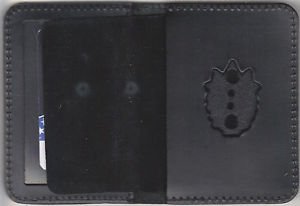 NYPD-Style-Captain Plain Mini Badge Wallet (mini Badge Not Included)