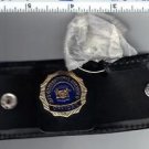 Leather Key Fob Wallet w/a NYS Dept of Correctional Services (DOCS) Officer Mini