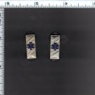 Emergency Medical Service - Lieutenant Collar Brass Set of 2 - Silver Plated