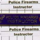 Police Department Firearms Instructor Citation Bar - Blue