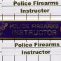 Police Department Firearms Instructor Citation Bar - Blue