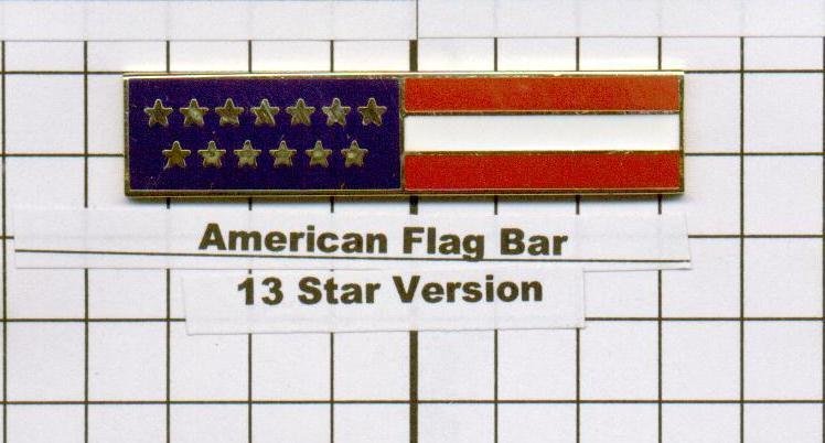 Police Department - American Flag Citation Bar (screw back)