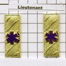 Emergency Medical Service - Lieutenant Epaulet Brass Set of 2 - Gold Plated