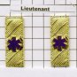 Emergency Medical Service - Lieutenant Epaulet Brass Set of 2 - Gold Plated