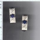Emergency Medical Service - Lieutenant Epaulet Brass Set of 2 - Silver Plated
