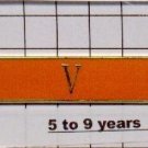 Correction's Dept 5 to 9 Year Longevity Bar (V) Citation Bar pin back  Orange