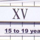 Sheriff's Department 15-19 Year Longevity Bar (XV) Citation Bar pin back - White