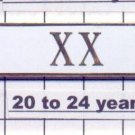 Sheriff's Department 20-24 Year Longevity Bar (XX) Citation Bar pin back - White