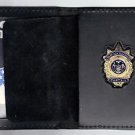 NYPD-Style-Captain Plain Mini Badge Wallet (mini Badge Included) slightly warped