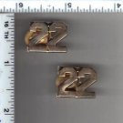 BLUE STEEL feature film from 1990 - NYC 22nd Precinct Gold Collar Brass Set BLUE STEEL feature film from 1990 - NYC 22nd Precinct Gold Collar Brass Set