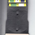 TV/Movie Prop Leather Police Badge Backer w/2 Citation Bars & Blank Name Plate