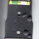 Movie/TV Prop Leather Police Badge Backer w/2 Citation Bars & Blank Nameplate