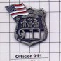 Officer 911/American Flag - World Trade Center Memorial Pin