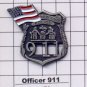 Officer 911/American Flag - World Trade Center Memorial Pin