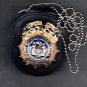 NY/NJ PD-Style Commissioner Badge Cut-Out Neck Hanger/Belt Clip Combo (No Badge)