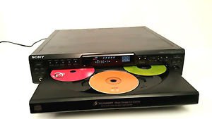 SONY CDP-CE335 5 Disc CD Changer Multi-Player Digital Optical Out