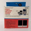 Vintage ANTEX MS-001 Multi Media Sound Stereo Amplified Speaker System
