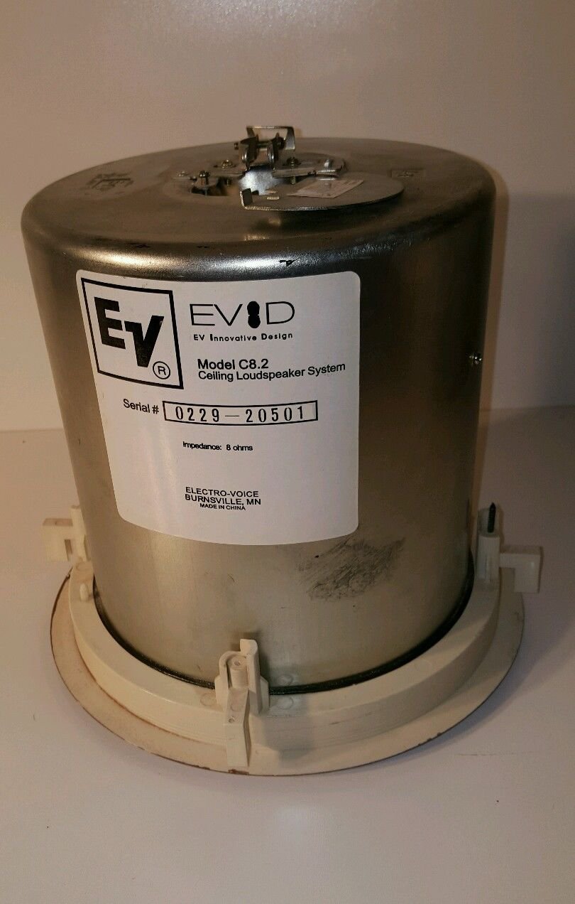 Electro-Voice EVID-PC8.2 8" Premium Ceiling Speaker System (Single Speaker)