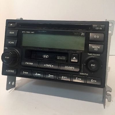 AM FM CASSETTE CD PLAYER MP3 RADIO STEREO 96180-2E101 OEM HYUNDAI