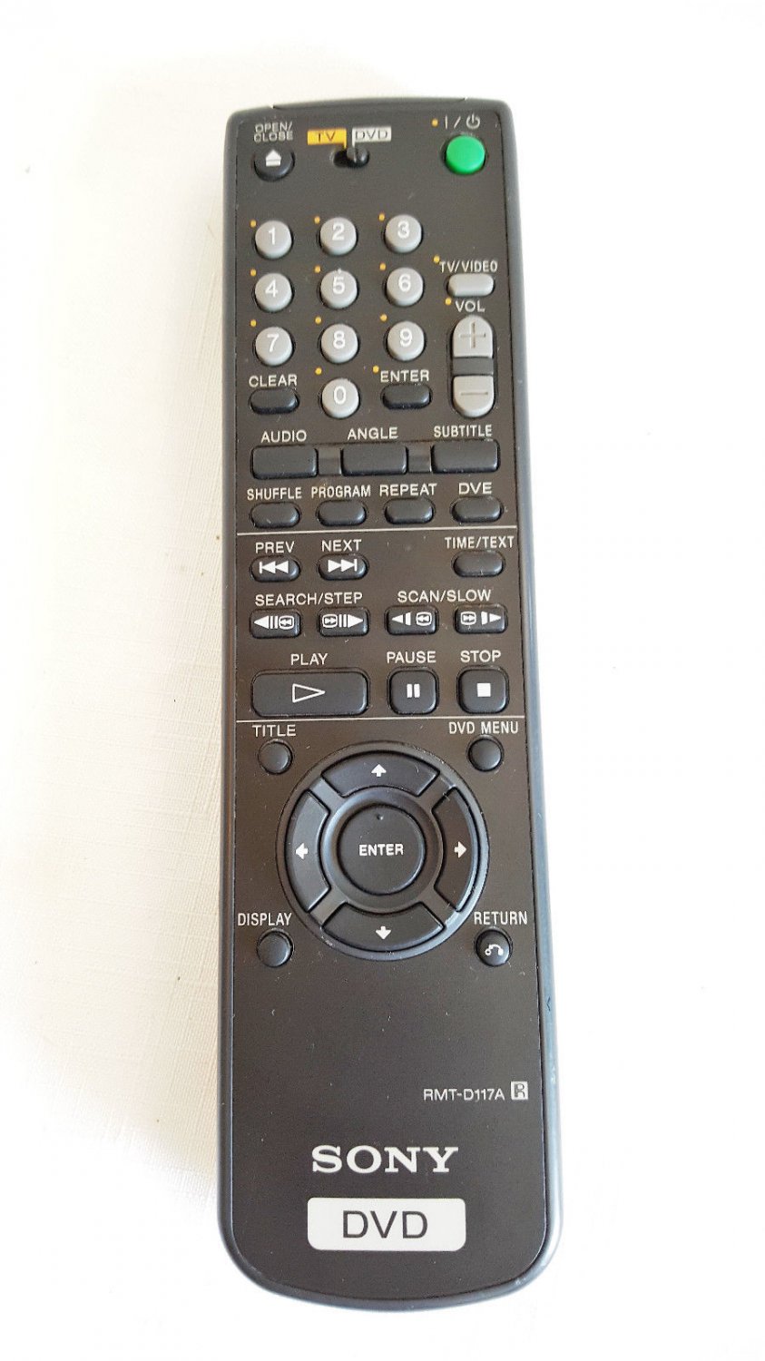 Sony RMT-D117A DVD Remote Control DVP-560D DVP-S56 DVP-S560D