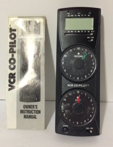 VCR CO-PILOT Programming REMOTE CONTROL WITH MANUAL