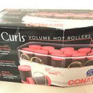 Pink Conair "More Big Curls 12" Hot Rollers Hair Setter Pageant Curlers - NIB