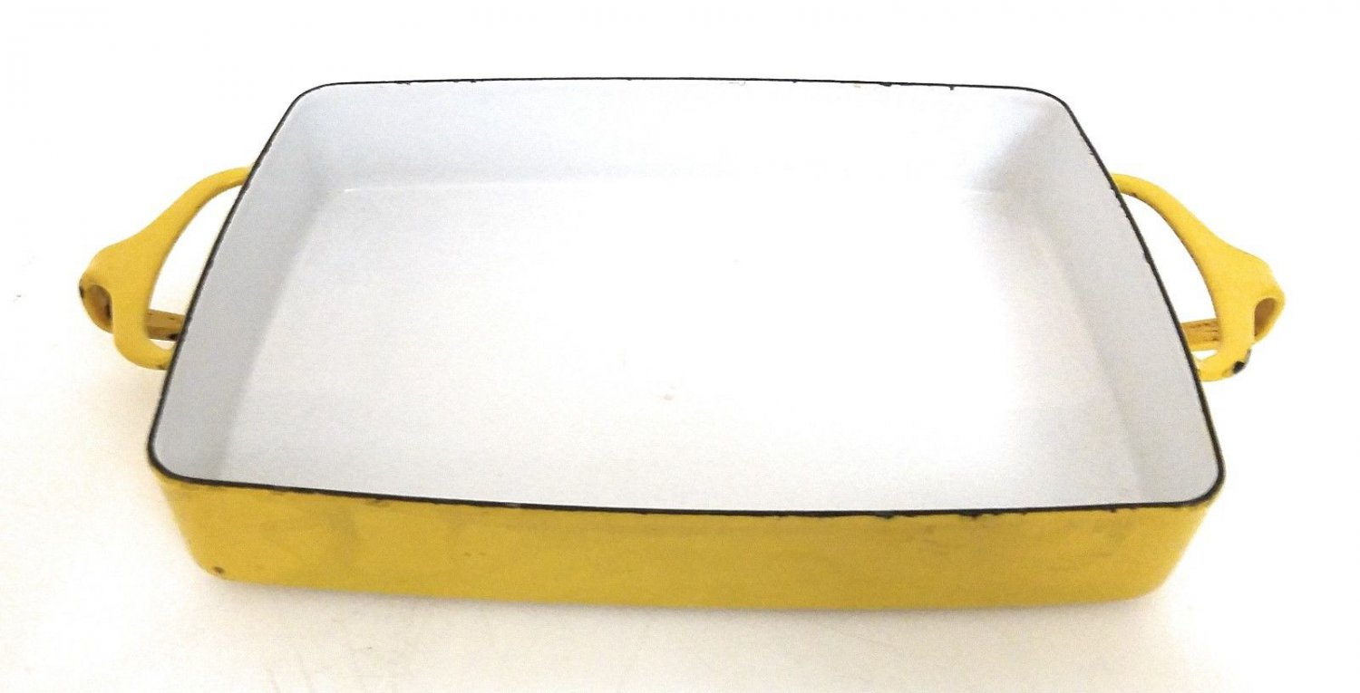 Dansk Vintage Yellow Cooking Baking Pan