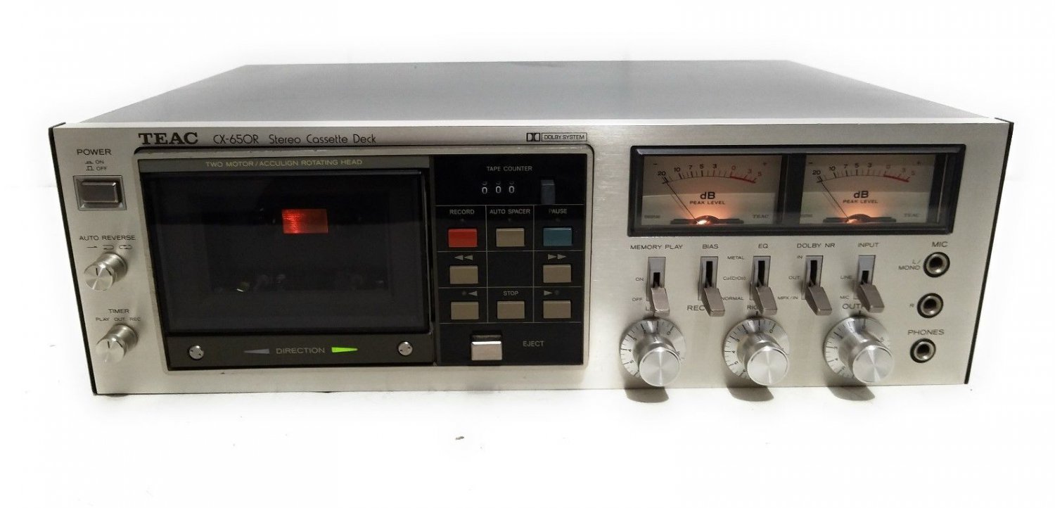 Vintage TEAC CX-650R Stereo Cassette Deck Player Made In Japan - NEEDS BELTS