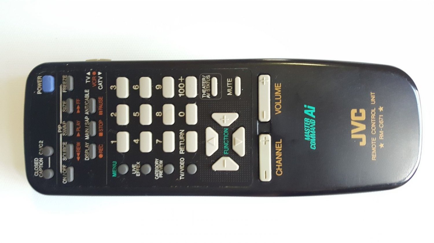JVC RM-C671 Master Command Ai TV Remote For AV27BP4, AV31BP4, AV35BP4, AV27B4