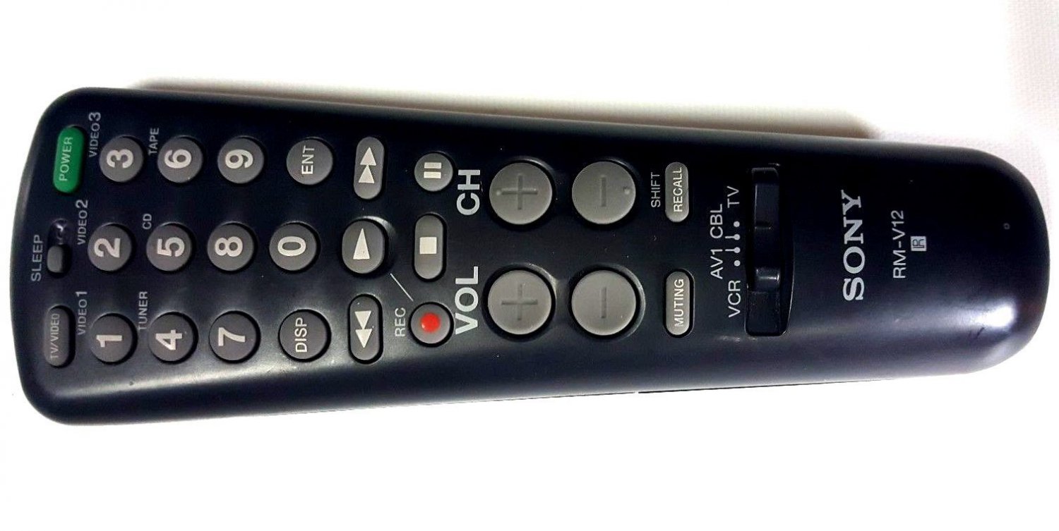 Sony RM-V12 4-Device Universal TV AV1 VCR CBL Remote Control Commander