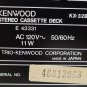 Kenwood KX-32B Stereo Audio Cassette Deck Tape Player/Recorder - Repair