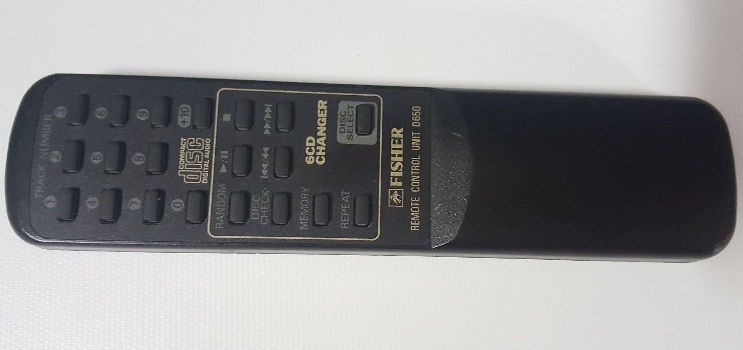 FISHER D650 GENUINE Remote Control For 6-CD Changer Mini Stereo System PH-D650