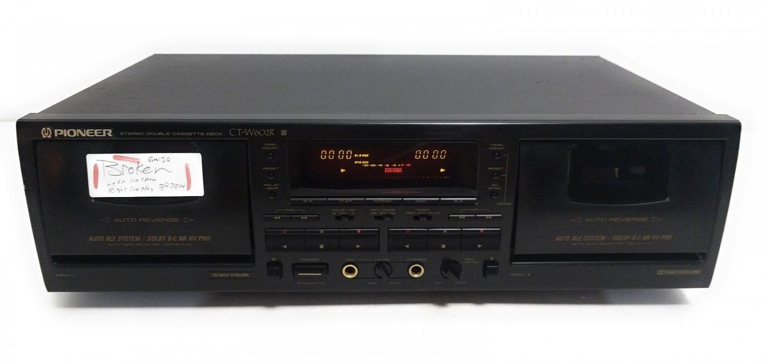 Pioneer Stereo Double Cassette Player/Recorder CT-W602R - Repair