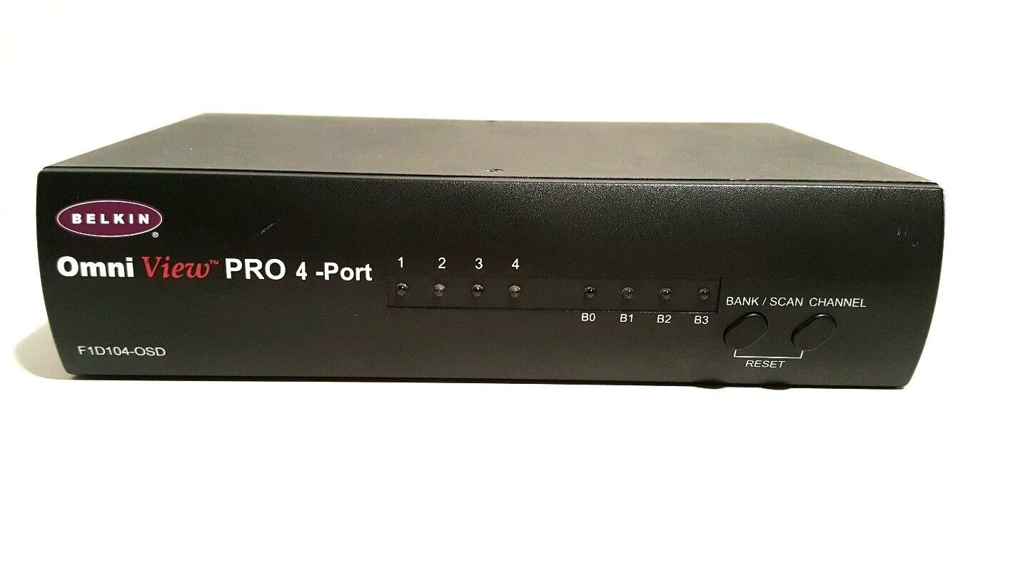 Belkin Omniview Pro 4Port KVM Switch Osd Rackmountable