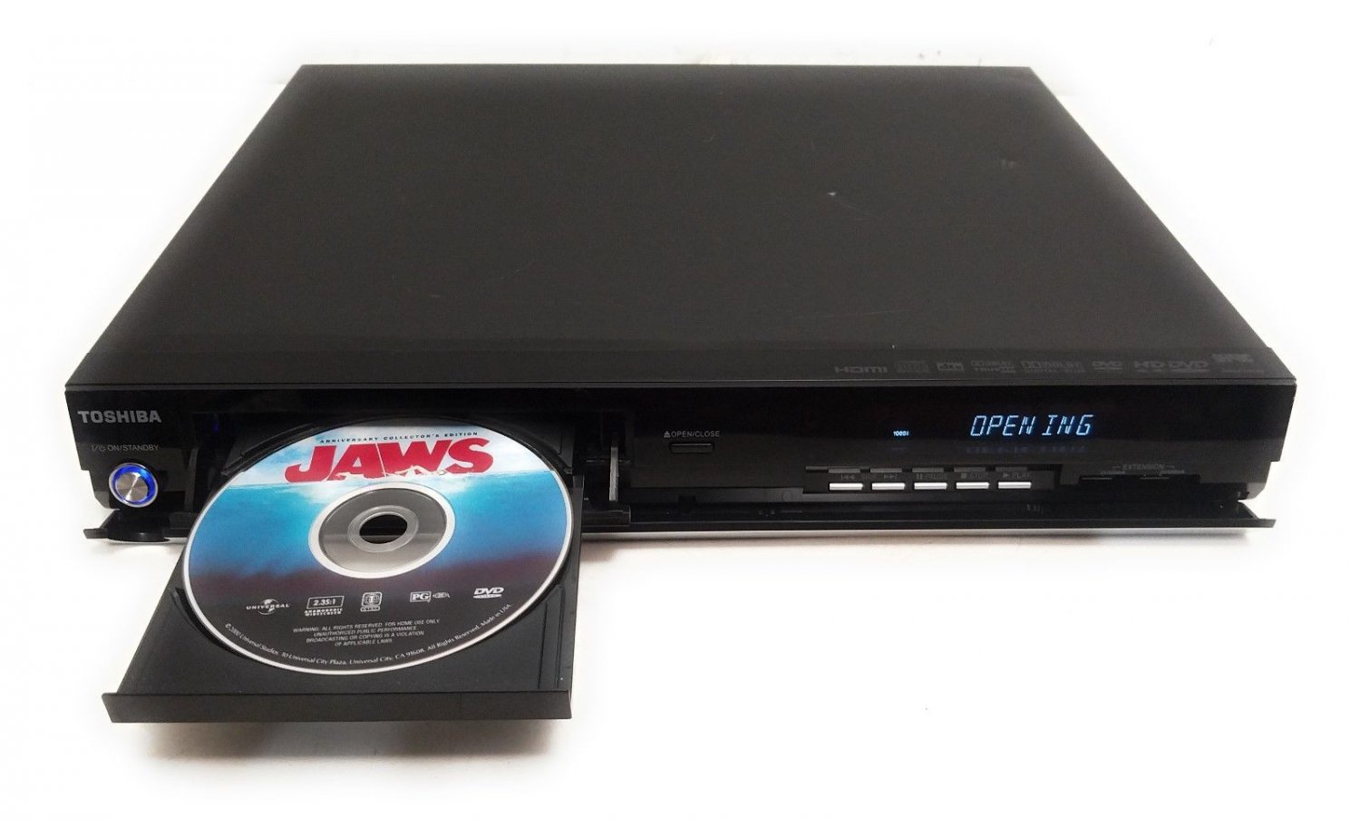 Toshiba HD-D2 HDMI Dolby Digital CD High Definition HD DVD Player No Remote