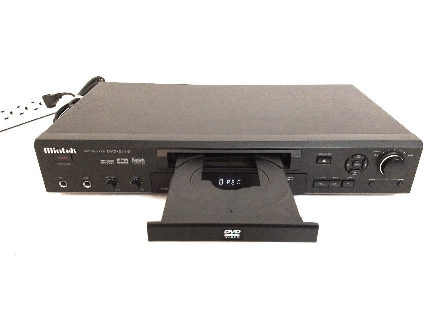 Mintek DVD-2110 DVD Player MP3 CD Audio Video Kodak Picture Comp - Parts Repair