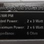 (1) Phillips Magnavox Surround Sound Wired Speakers SS10R PM - 6 Ohm - 2X6