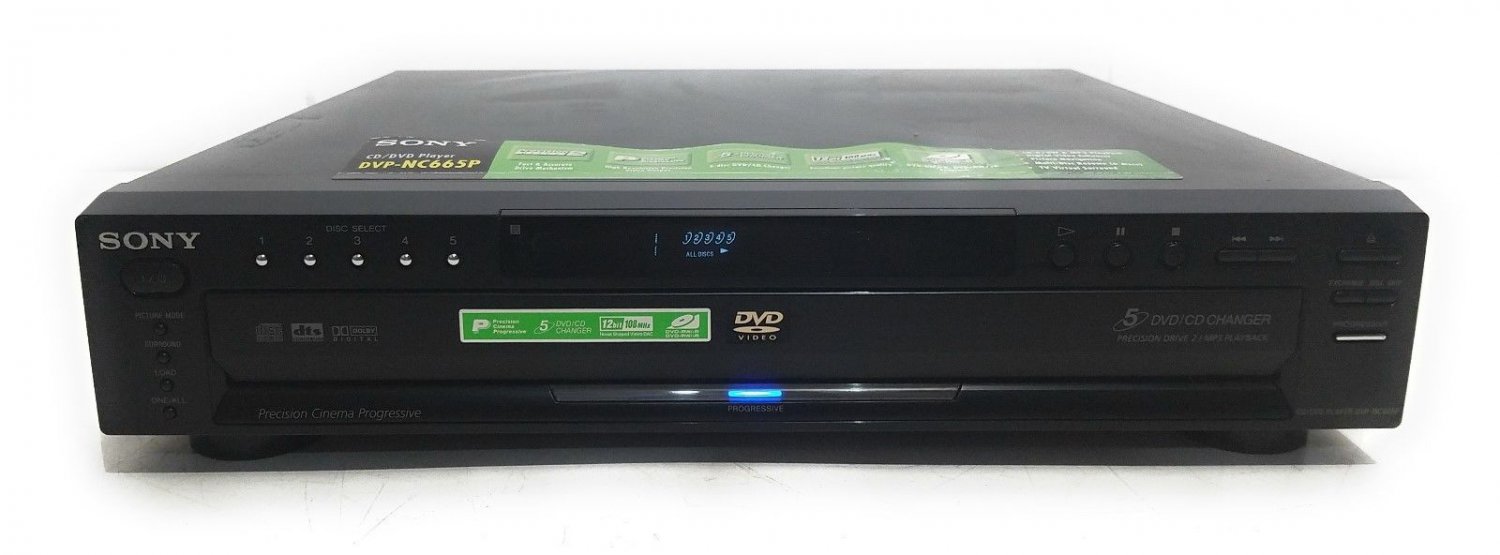 Sony DVD CD Video Player DVP-NC665P 5 Disc Changer Dolby Digital Cinema - 4PARTS