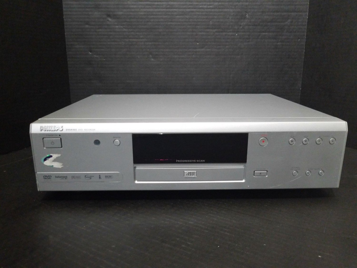 Philips DVDR985 DVD Recorder Dolby Digital TruSurround VCR Plus - READ!