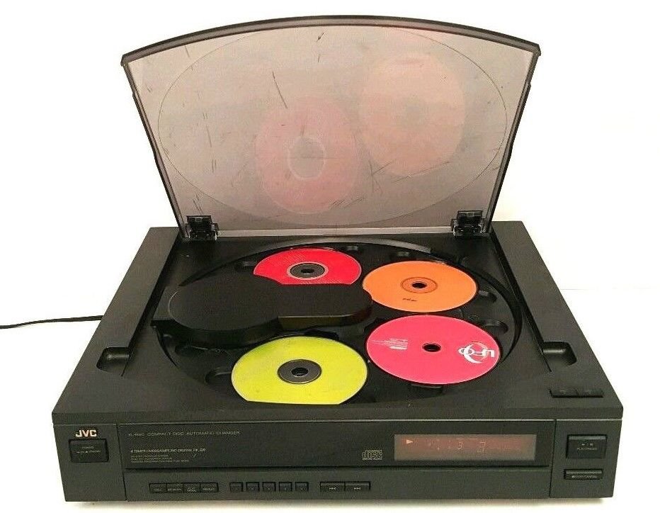 JVC XL-R86bk 5 Disc Top Load Turn Table Style CD Changer - READ
